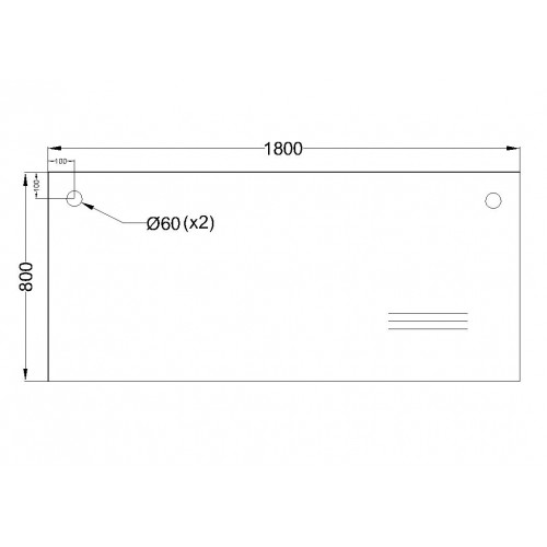 Blat drept 1800 x 800